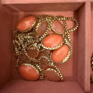 Elegant Gold and Coral Necklace